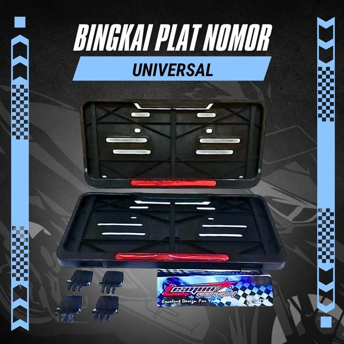 TERBARU TEMPAT PLAT NOMOR / DUDUKAN PLAT NOMOR HONDA UNIVERSAL aksesoris motor genio full set