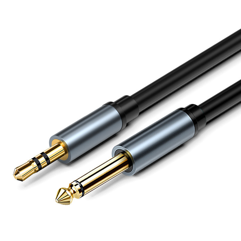 HiFi AUX Cable 6.5mm to 3.5mm Audio Single Track Speaker Cable for PC Guitar DVD Mixer Phone