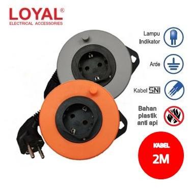 LOYAL LY-150 Kabel Roll Travel Colokan Sambungan Stop Kontak LY 150 Kabel Mini Travel LY150 Colokan