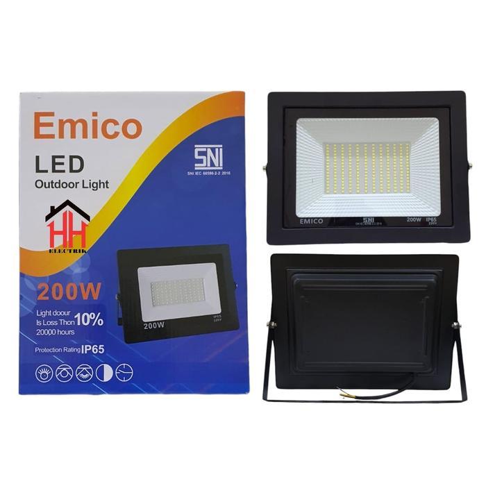 luxp- Emico Lampu Sorot Led 200 Watt Tembak Outdoor Warna Putih 6500K