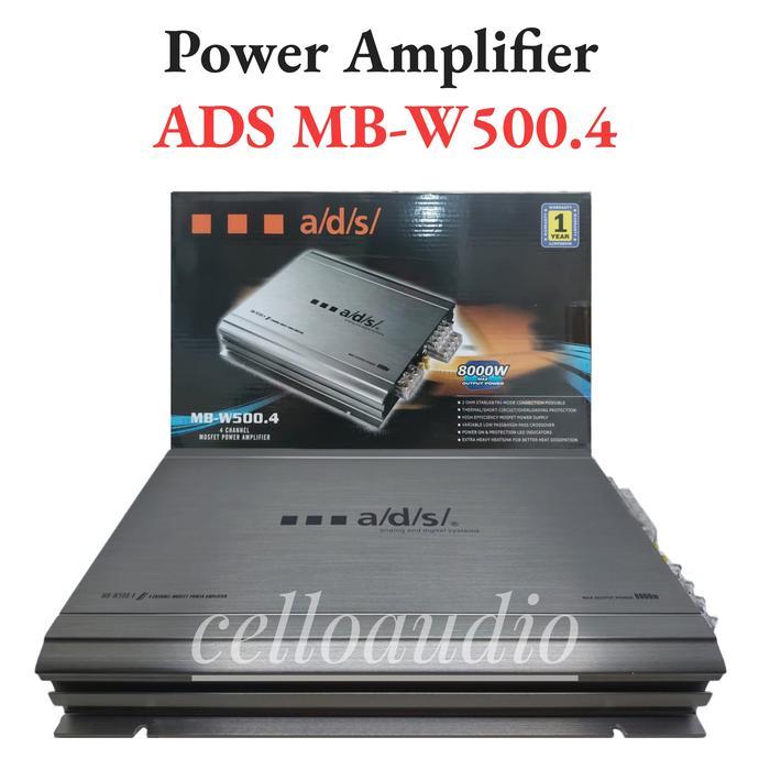 Power Amplifier 4 Channel ADS MB-W500.4 Audio Mobil MB W500.4