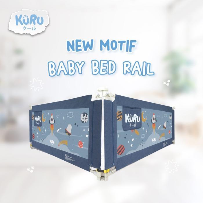 t5mi- Kuru Kain Bedrail L Kuru Kain Bedrail Pembatas & Pelindung Tempat Tidur