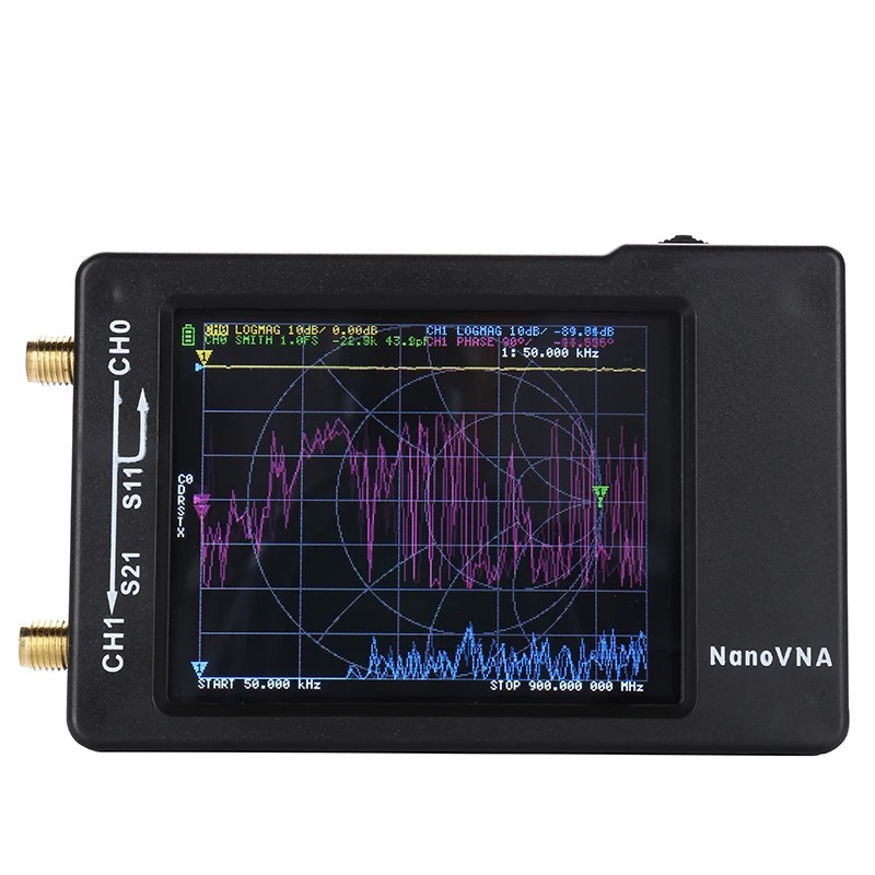 New NanoVNA LCD Display NanoVNA VNA HF VHF UHF UV Vector Network Analyzer Antenna Analyzer Support