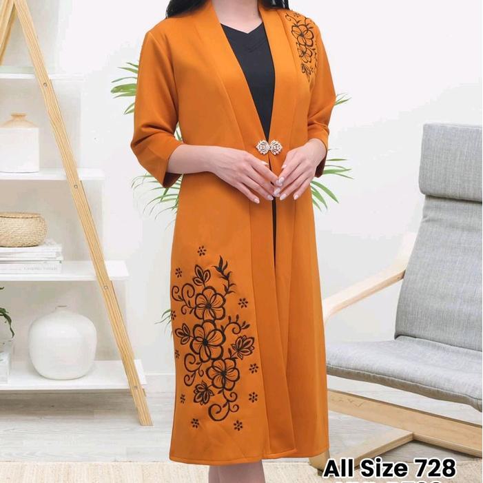 Menarik Dress Blazer Body Panjang 728 1 Set / Dress Blazer Terlaris