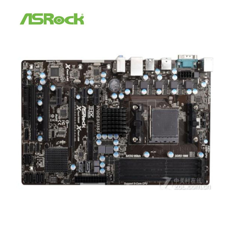 For ASRock 970DE3/U3S3 970DE3 U3S3 Desktop Motherboard 970 Socket AM3+ DDR3 For FX/Phenom II/Athlon 