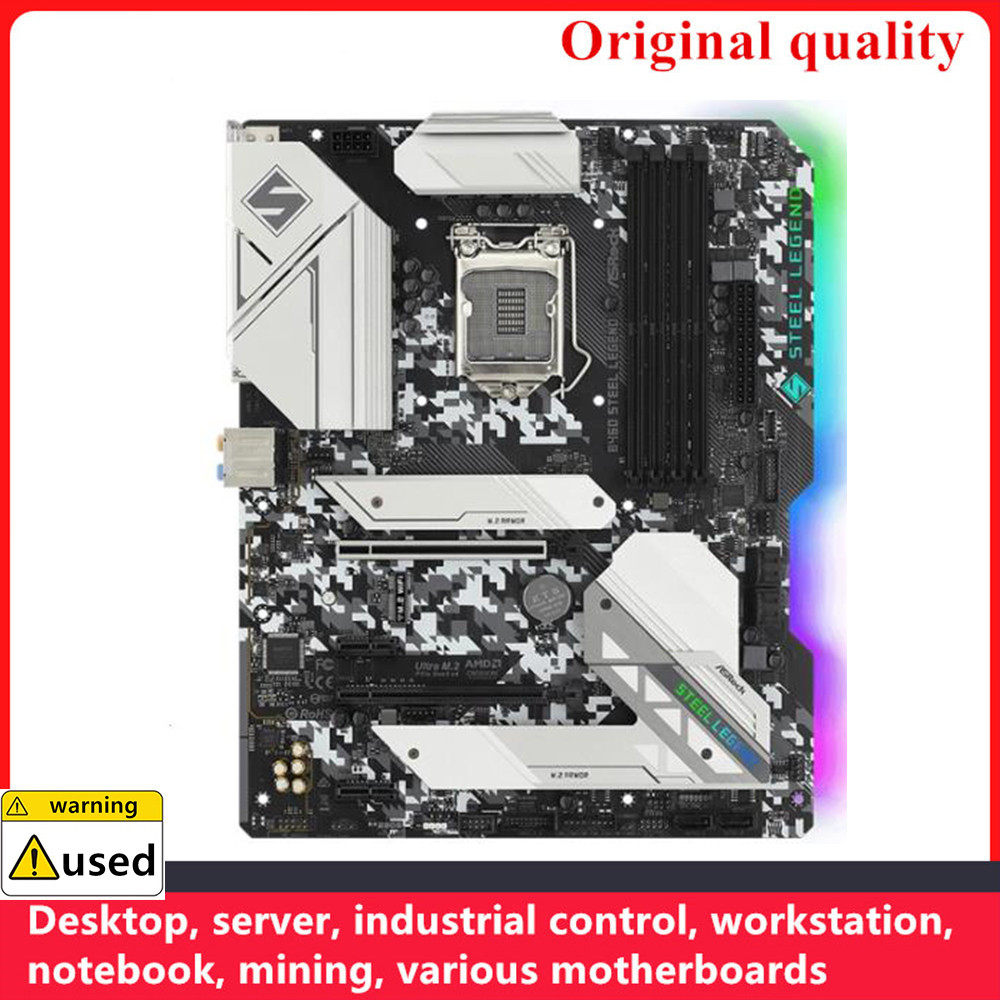 Used For ASROCK B460 Steel Legend Motherboards LGA 1200 DDR4 128GB ATX For Intel B460 Desktop Mainbo