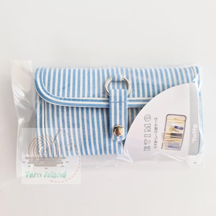 PROMO tulip crochet hook case blue stripe