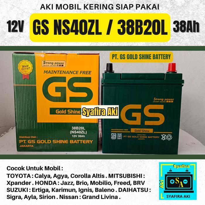 Aki Mobil Agya, Ayla, Calya, Sigra, Sirion Gs Mf Ns40Zl Accu Kering