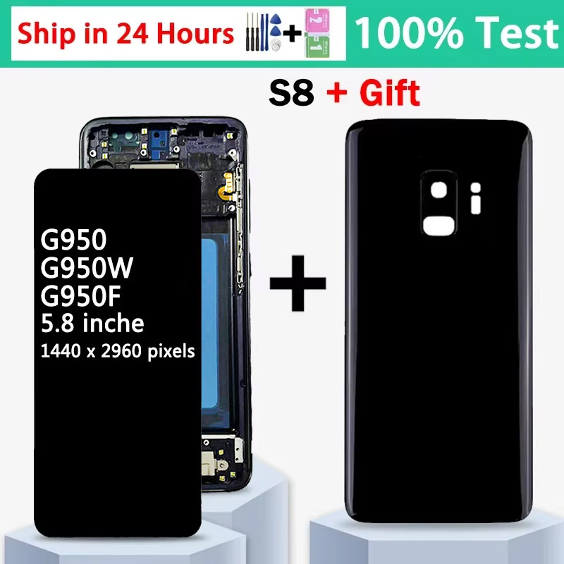Tft Quality For Samsung S8 Lcd G950F G950Fd G9500 G950U Display Touch Screen Digitizer For Samsung