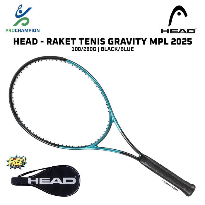 Raket Tenis Head Gravity Mpl 100/280G Black Blue