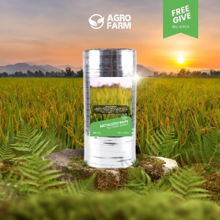 Tali Perak Pengusir Burung Pipit Hama Padi 2 Ujung 800Y Plastik Pp Metal Berkualitas