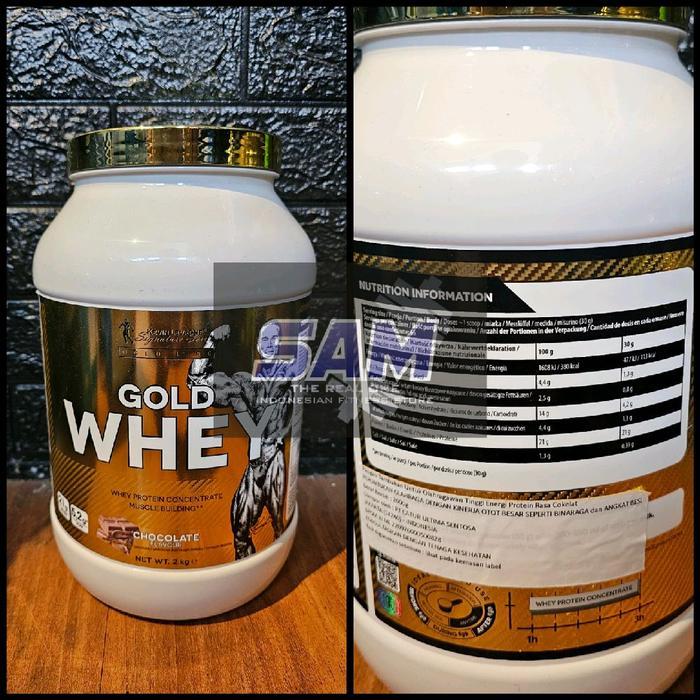 Ready Suplemen Fitness Kevin Levrone Gold Whey 2000 Gram 4.4 Lb 5 Lb Malang Whey Protein