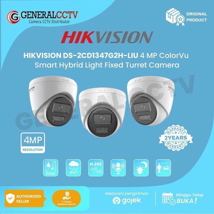 HIKVISION DS-2CD1347G0-L COLORVU IP CAMERA INDOOR 4MP