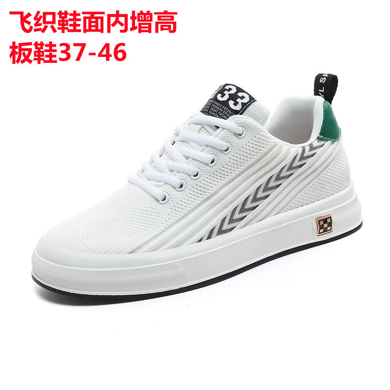 Sepatu Pria Sneakers Olahraga Sepatu Lari Bahan Flyknit Anti Slip Tahan Lama Sol Karet Tinggi Dalam 