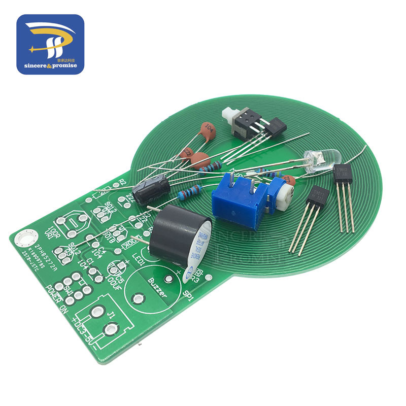 DIY Kit Metal Detector Kit Electronic Kit DC 3V-5V 60mm Non-contact Sensor Board Module DIY Electron