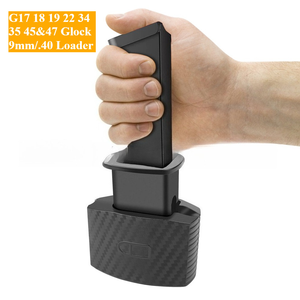 For G17 18 19 22 34 35 45&47 Glock9Mm/.40 Mag Loader Tactical Magazine Pouch Accessories