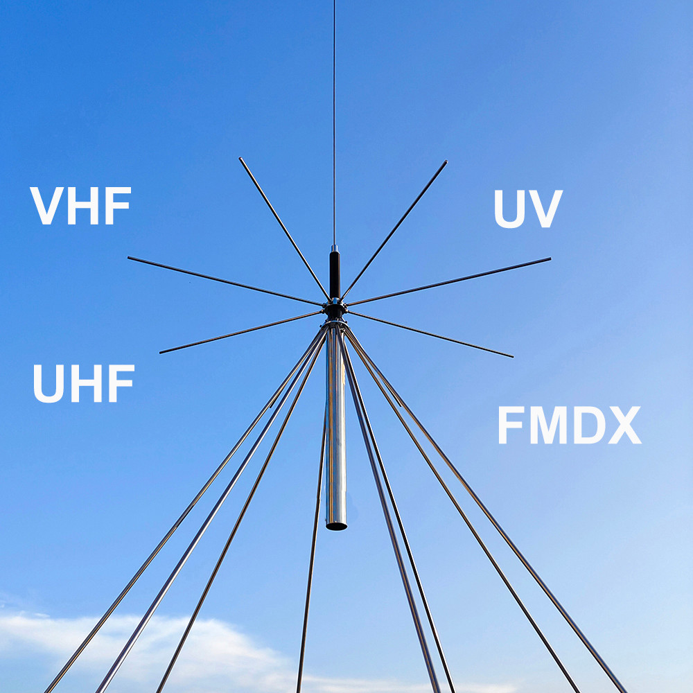 Discone Antenna D3000 Scanner Antenna CB UHF VHF Antenna 25-3000MHz for SDR Radio Receive Transmit