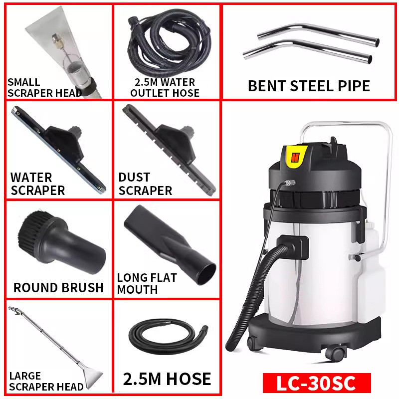 Commercial Carpet Cleaning Machine, 2100W Upholstery Carpet Cleaner for Wet Dry, 3 in 1 Carpet