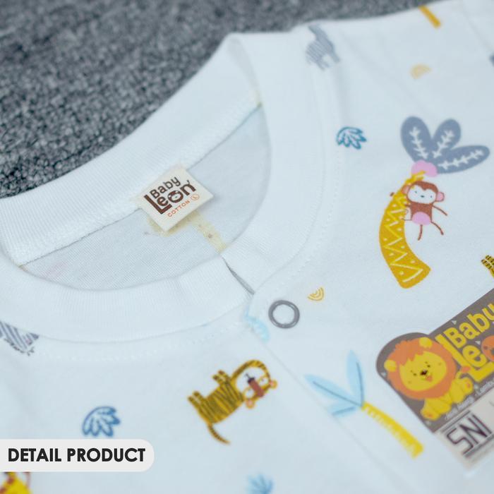 Baby Leon Sleepsuit Bayi Jumpsuit Bayi Kaki Tutup Lengan Panjang Gy-052 Original