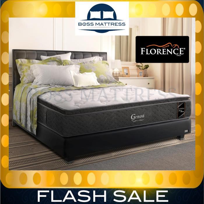 ernawilman89 - florence genoa kasur springbed pillow top plush foam 160x200 / 180x200 cm anti nyamuk