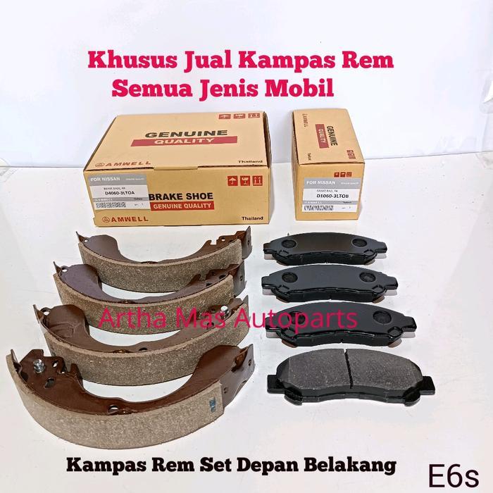 Kampas Rem Set Evalia Komplit Depan Belakang Evalia