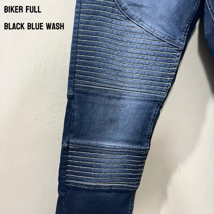 8zg8- Celana Jeans Bikers Pria Skinny Jeans Panjang Sobek
