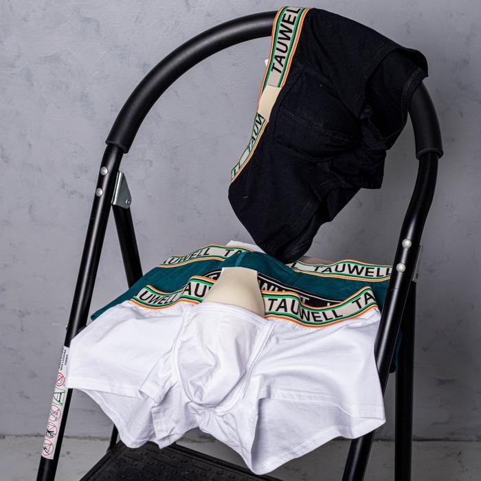Re0H- Tauwell Boxer Pria Kantong Depan (Gratis Cup) Katun Dewasa