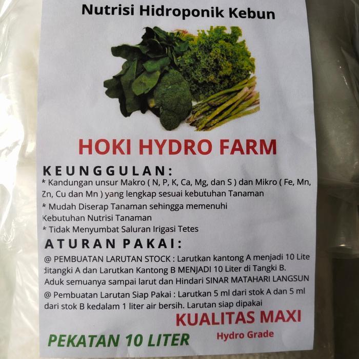 paling diminati] AB MIX Nutrisi Hidroponik Kebun Untuk Sayuran Daun Pekatan 10 Liter