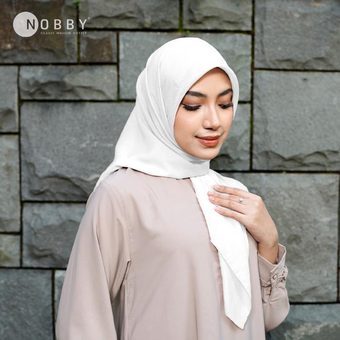 TERMURAH Nobby Hijab Vadha Scarf Bahan Voal Lurex Premium Kerudung Muslim Square Segi Empat