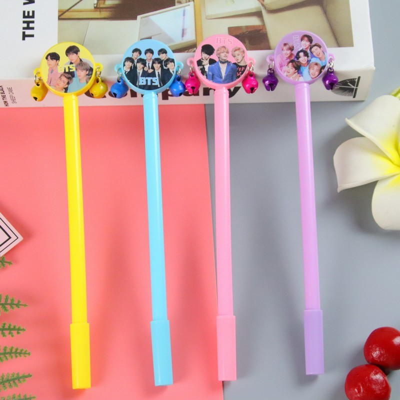 24 Pcs High Value Celebrity Character Rattle Gel Pens Set Cartoon Stationery Student Writing Instrum