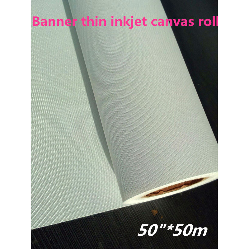 50"*50m Inkjet Print Matte Polyester Textile Banner Canvas Rolls Material