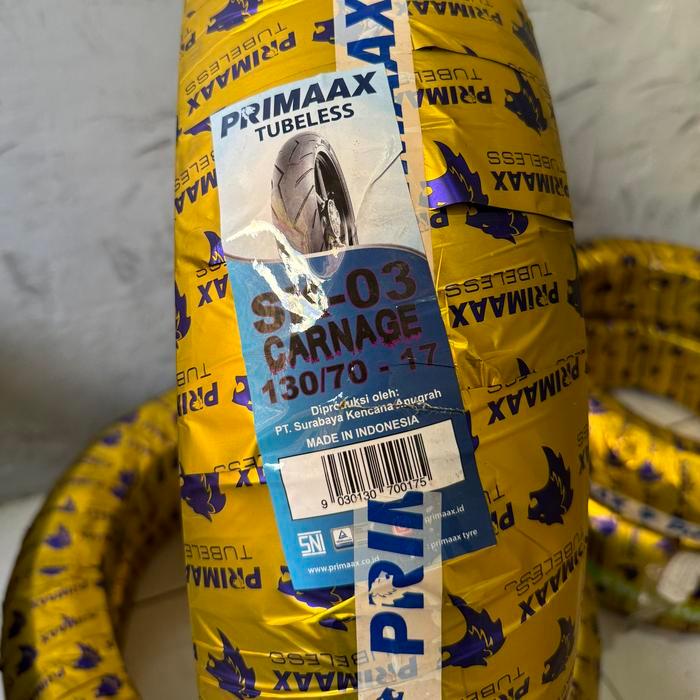 Ban Primaax Type Sk03 Tublees Donat Ukuran Sport 80/80-17 , 90/80-17 , 110/70-17 , 120/70-17 ,