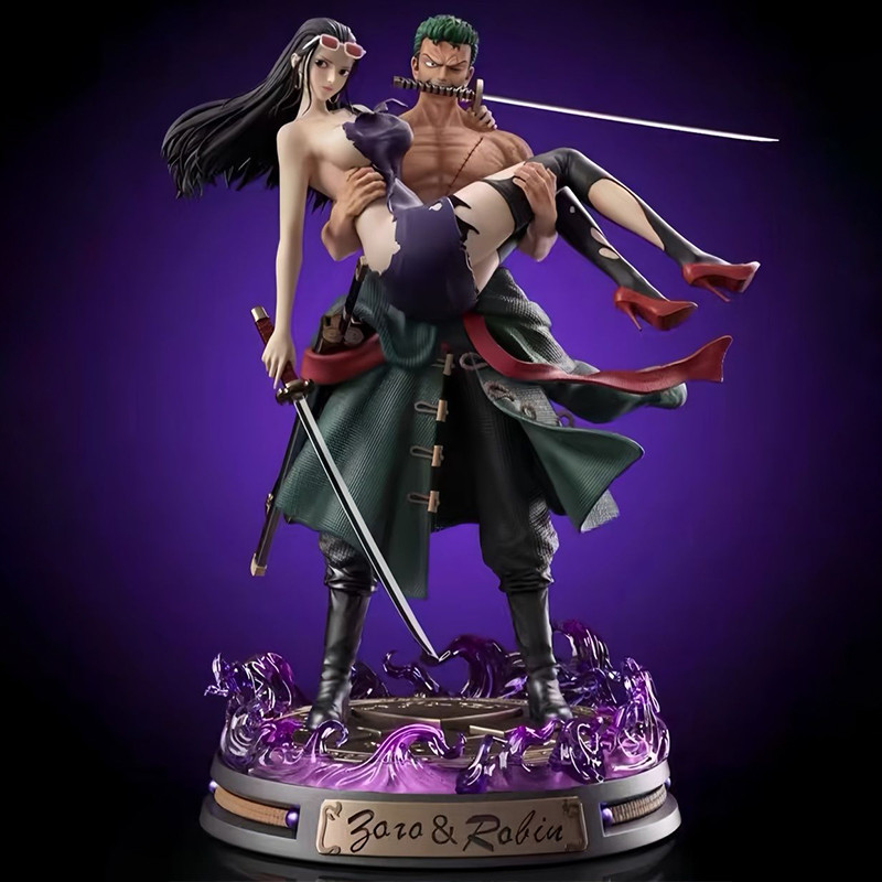 One Piece Figure NicoRobin Figure Roronoa Zoro Figure Zoro Hugging Robin Statue Model Collection