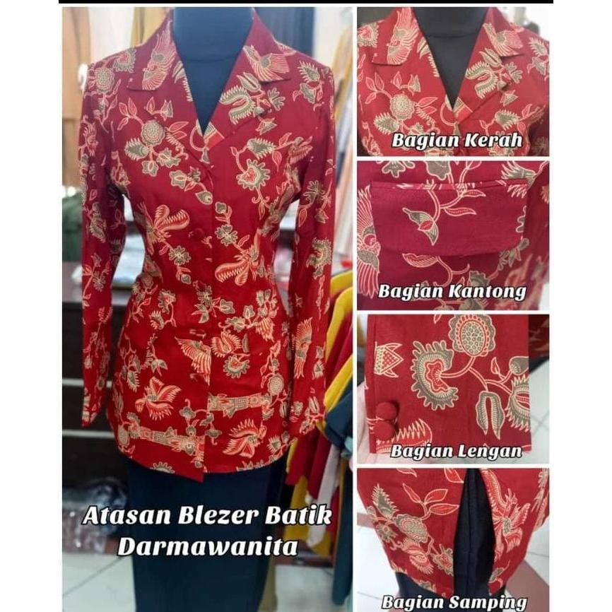 Atasan Baju Seragam Dharma Wanita-Blazer Dharma Wanita-Set Dharma