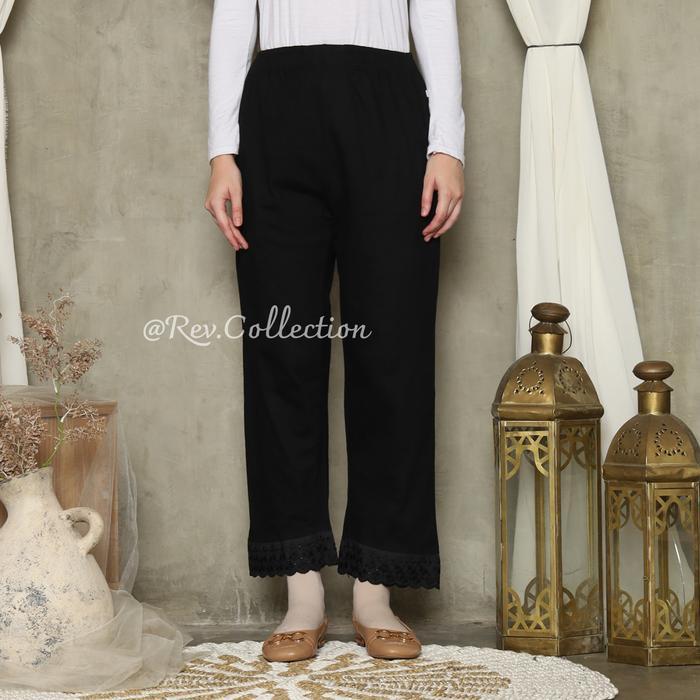 0dp6- Celana Wanita Umroh Haji Bahan Cardet Premium Nyaman Tidak Menerawang