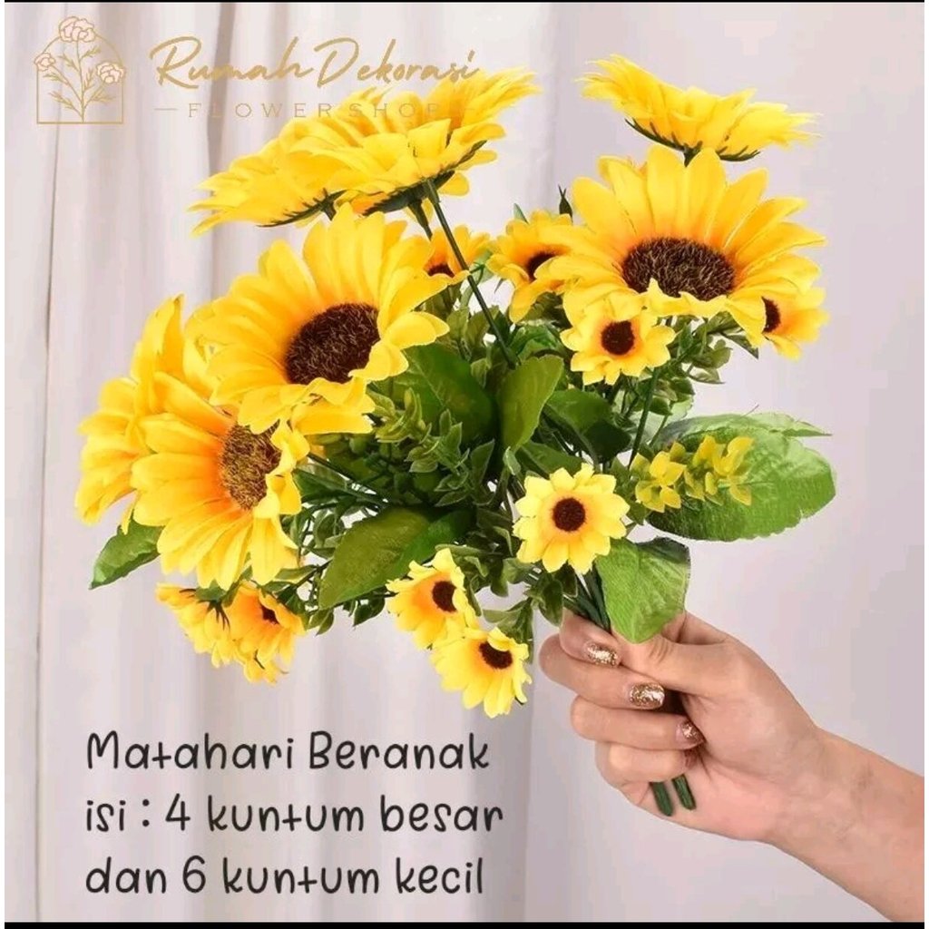 Bunga Matahari Besar / Tanaman Artificial Bunga Plastik