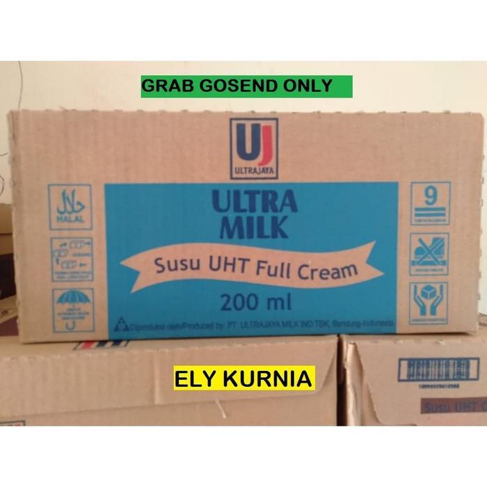 qmsy- Susu Uht Ultra Milk Full Cream 200 Ml / Ultra Milk Plain 200 Ml