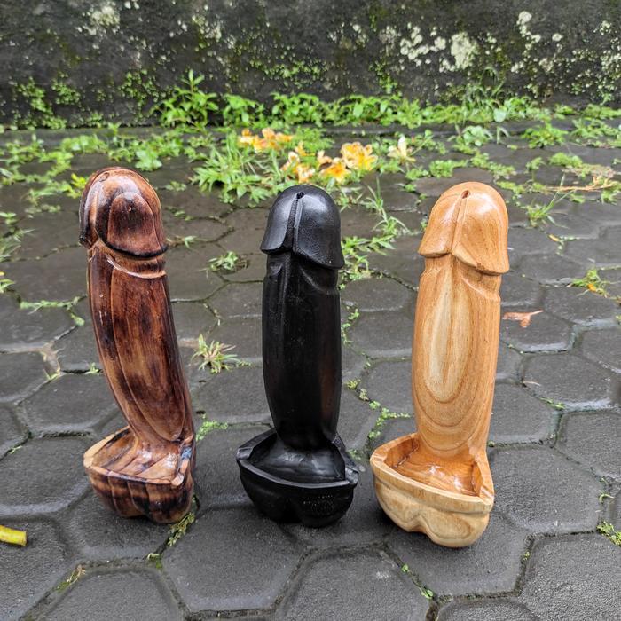 Asbak Lolok/Asbak Rokok Lolok Bali/Asbak Unik/Asbak Kayu/Bali Ashtray Original