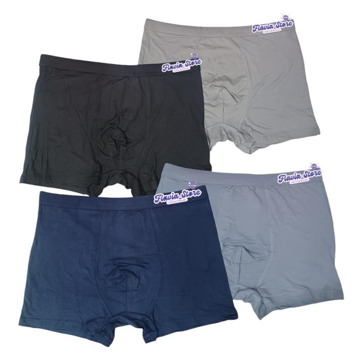 3pcs Celana dalam Boxer Super jumbo / Daleman Pria jumbo / Boxer cowok