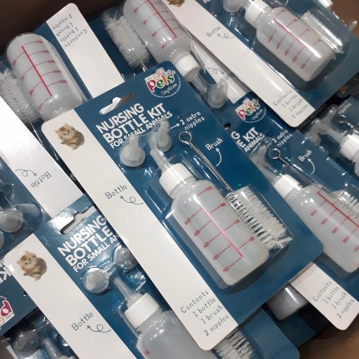 lev7- Nursing Bottle Kit -Dot Susu Kucing -Dot Baby Cat Milk