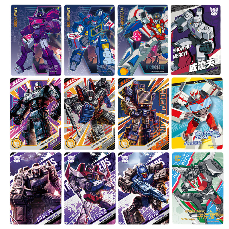 KAYOU Transformers Cybertron Collection Card Optimus Prime Bumblebee Robot  Shining Card Anime Child