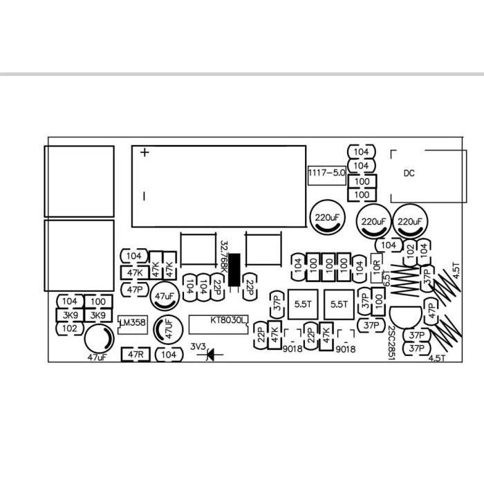 Murah 0.5W Fm Transmitter Pll Diy Kits Led Digital Display Stereo Fm Transmit For Dc 12V Churches