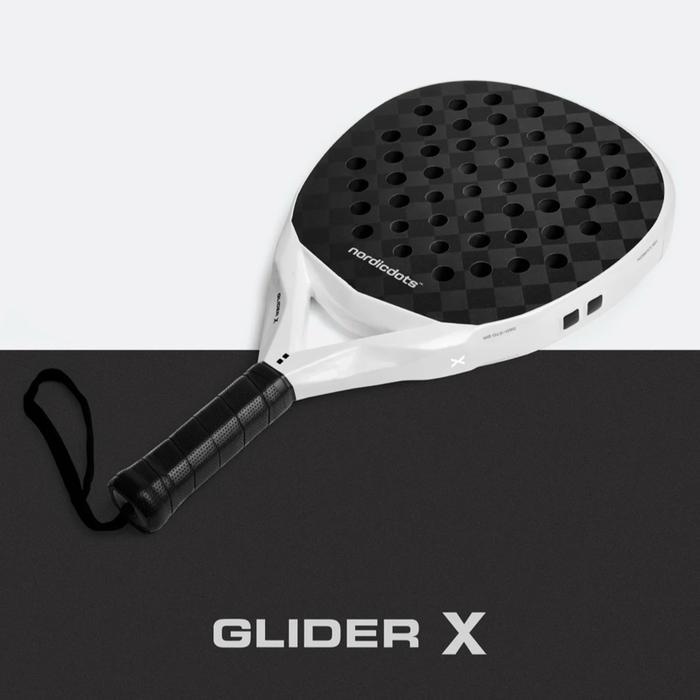 Racket Padel Nordicdots Glider X - Pearl White