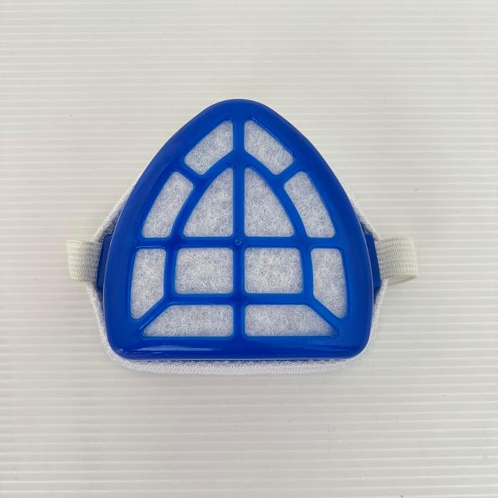 MASKER KERJA DEBU BIRU PROYEK PLASTIK