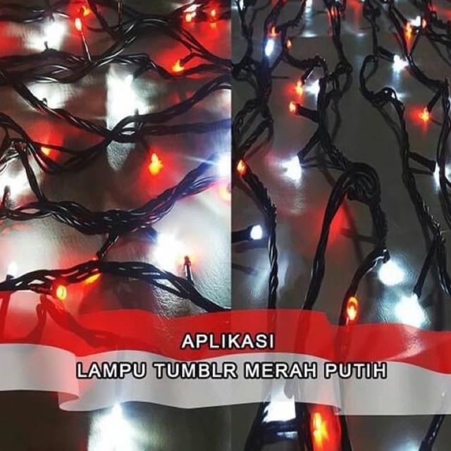 Lampu hias Gaxindo merah putih lampu natal flip flop tumblr