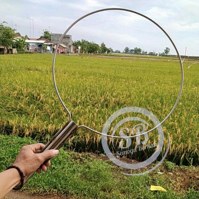 Ring Jaring Seser Ikan Stainless+Gagang Pendek