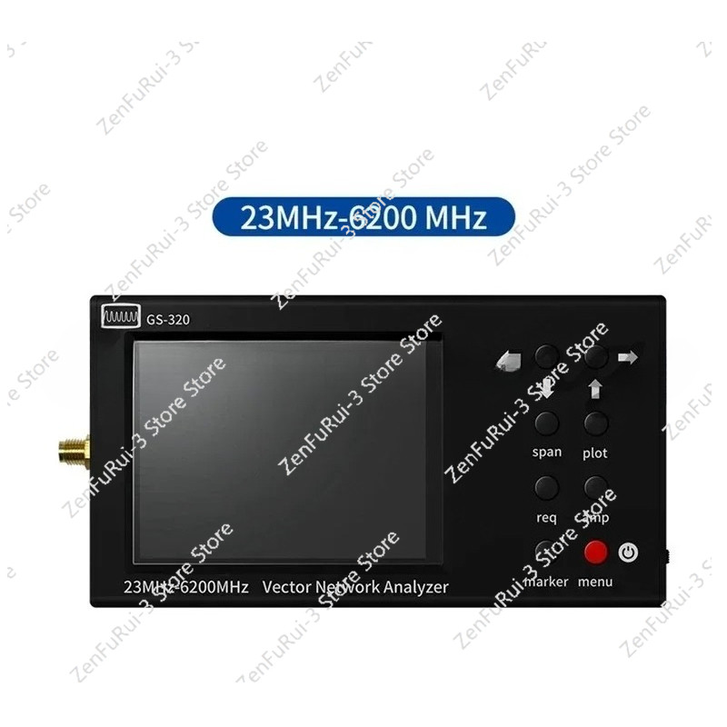 Reflectometer Gs-320 23-6200Mhz Nanovna Type,Touch Screen With Rf Demo Kit Portable Vna Swr 6Ghz