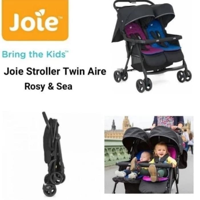 Stroller Joie Aire Twin Rosy & Sea / Stroller Bayi Kembar