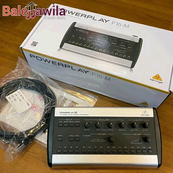 Khusus Instan/Sameday Power Play Behringer P16M 16 Channel Digital Personal Mixer Behringer P 16M