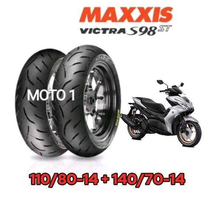PAKET BAN MOTOR AEROX 155 MAXXIS VICTRA 110/80+140/70-14 TUBELESS